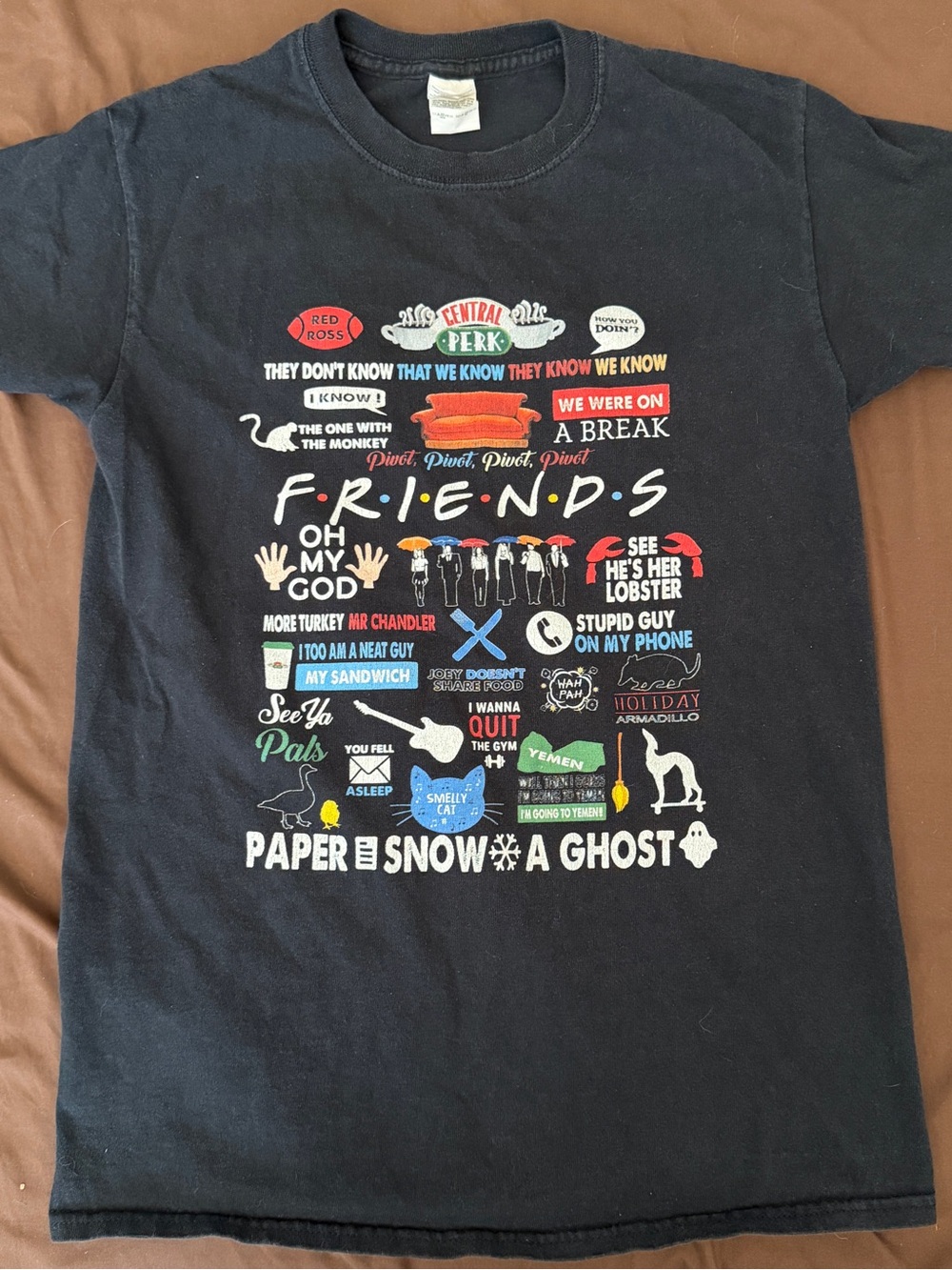 Kids Black 'Friends' Graphic Tee